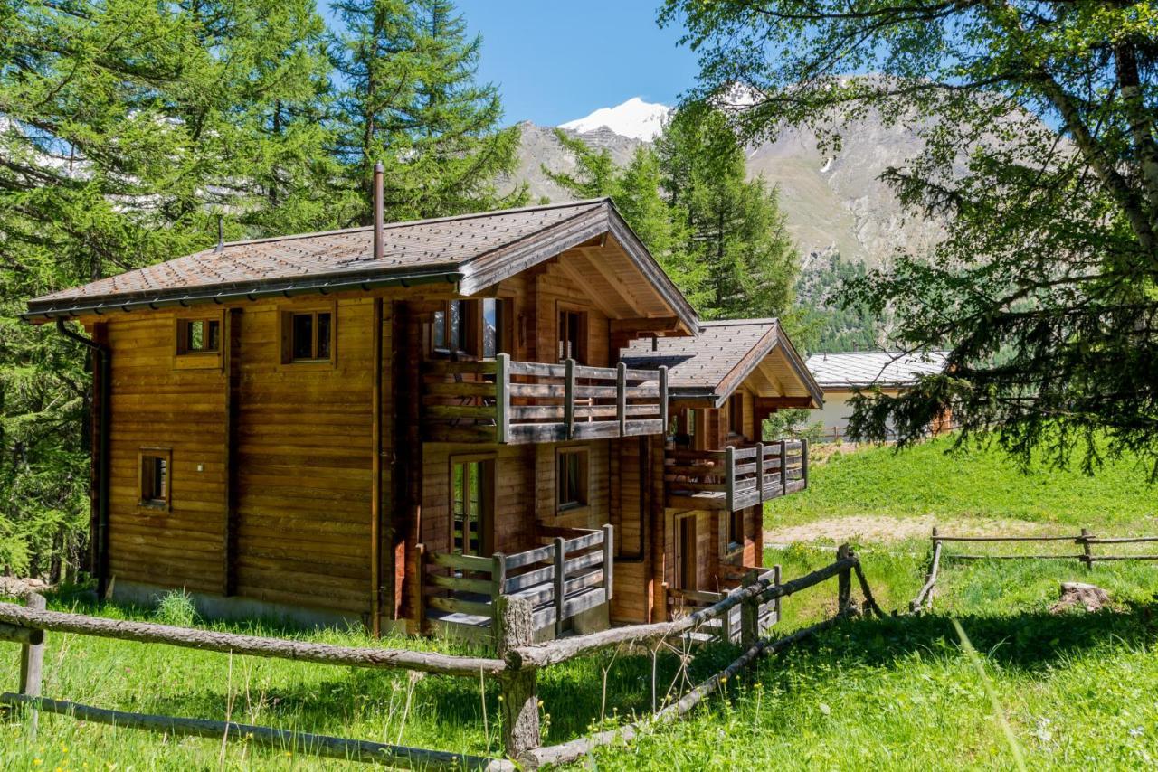 3-Schlafzimmer Chalet Eichhorn****, Saas Fee 1800M Villa Buitenkant foto