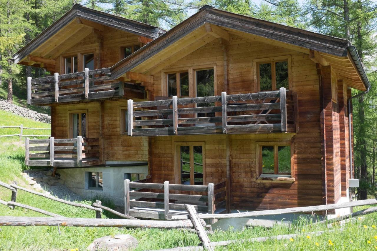 3-Schlafzimmer Chalet Eichhorn****, Saas Fee 1800M Villa Buitenkant foto