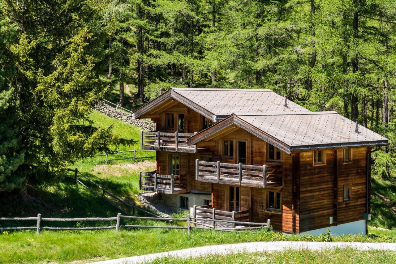 3-Schlafzimmer Chalet Eichhorn****, Saas Fee 1800M Villa Buitenkant foto